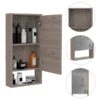 FM Furniture Modesto 17.9-in X 35.4-in Light Grey Mirrored Rectangle Medicine Cabinet 2 FM Furniture Modesto 17.9-in X 35.4-in Light Grey Mirrored Rectangle Medicine Cabinet -Allied Brass Sales Store 331040382 AlternateImage4 l