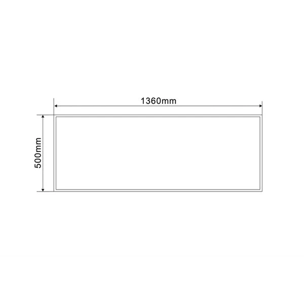 Bouticcelli 53.5-in X 20-in Glass Rectangular Bathroom Mirror 3 Bouticcelli 53.5-in X 20-in Glass Rectangular Bathroom Mirror