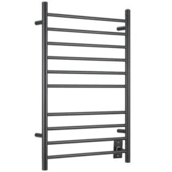 Ancona 10-Bar Wall Mount Matte Black Plug-In And Hardwired Towel Warmer 10 Ancona 10-Bar Wall Mount Matte Black Plug-In And Hardwired Towel Warmer -Allied Brass Sales Store 331040633 MainImage 001 l
