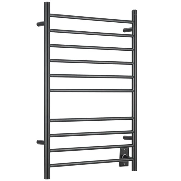 Ancona 10-Bar Wall Mount Matte Black Plug-In And Hardwired Towel Warmer 6 Ancona 10-Bar Wall Mount Matte Black Plug-In And Hardwired Towel Warmer - Image 4