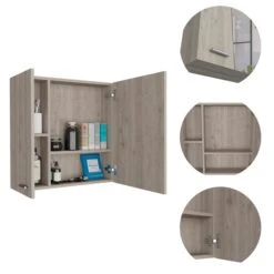 FM Furniture Kenya 24-in X 24-in Recessed Light Grey Mirrored Rectangle Medicine Cabinet 7 FM Furniture Kenya 24-in X 24-in Recessed Light Grey Mirrored Rectangle Medicine Cabinet -Allied Brass Sales Store 331042121 AlternateImage1 l