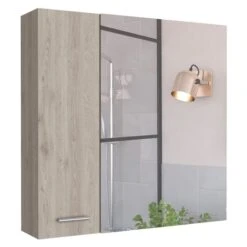 FM Furniture Kenya 24-in X 24-in Recessed Light Grey Mirrored Rectangle Medicine Cabinet 9 FM Furniture Kenya 24-in X 24-in Recessed Light Grey Mirrored Rectangle Medicine Cabinet -Allied Brass Sales Store 331042121 MainImage 001 l