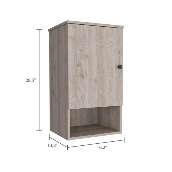FM Furniture Alaska 16.2-in X 28.5-in Recessed Light Grey Rectangle Medicine Cabinet 3 FM Furniture Alaska 16.2-in X 28.5-in Recessed Light Grey Rectangle Medicine Cabinet