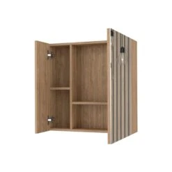 FM Furniture Aria 23.6-in X 23.6-in Recessed Pine Rectangle Medicine Cabinet -Allied Brass Sales Store 331042149 AlternateImage2 l