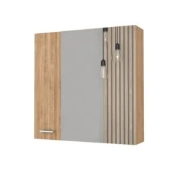 FM Furniture Aria 23.6-in X 23.6-in Recessed Pine Rectangle Medicine Cabinet -Allied Brass Sales Store 331042149 MainImage 001 l