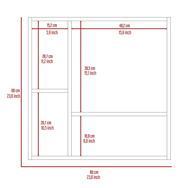 FM Furniture Kenya 24-in X 24-in Recessed White Mirrored Rectangle Medicine Cabinet 3 FM Furniture Kenya 24-in X 24-in Recessed White Mirrored Rectangle Medicine Cabinet