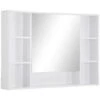 Kleankin Wall Mounted Bathroom Cabinet With Shelves - White -Allied Brass Sales Store 331044674 MainImage 001 l