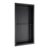 Akuaplus® Stainless Steel 12-in X 24-in Bath Shower Niche With 2 Shelves