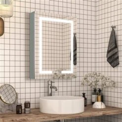 Clihome 24-in X 30-in Multifunction LED Mirror Cabinet -Allied Brass Sales Store 331063215 AlternateImage1 l