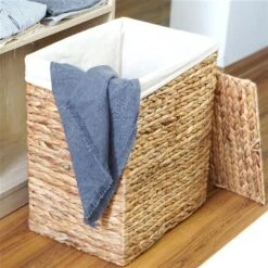 Vintiquewise 15.75-in X 11.75-in X 19.75-in Water Hyacinth Laundry Basket 10 Vintiquewise 15.75-in X 11.75-in X 19.75-in Water Hyacinth Laundry Basket -Allied Brass Sales Store 332000659 AlternateImage1 l