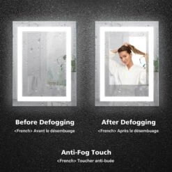 WELLFOR 24-in X 32-in Wall Mounted Anti-Fog Dimmable LED Bathroom Mirror -Allied Brass Sales Store 332003230 AlternateImage3 l