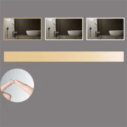 KINWELL 48 X 28-in Framed Rectangular LED Light Bathroom Vanity Mirror
