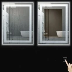 KINWELL 48 X 36-in Frameless Rectangular LED Light Bathroom Vanity Mirror 8 KINWELL 48 X 36-in Frameless Rectangular LED Light Bathroom Vanity Mirror -Allied Brass Sales Store 332004724 AlternateImage4 l