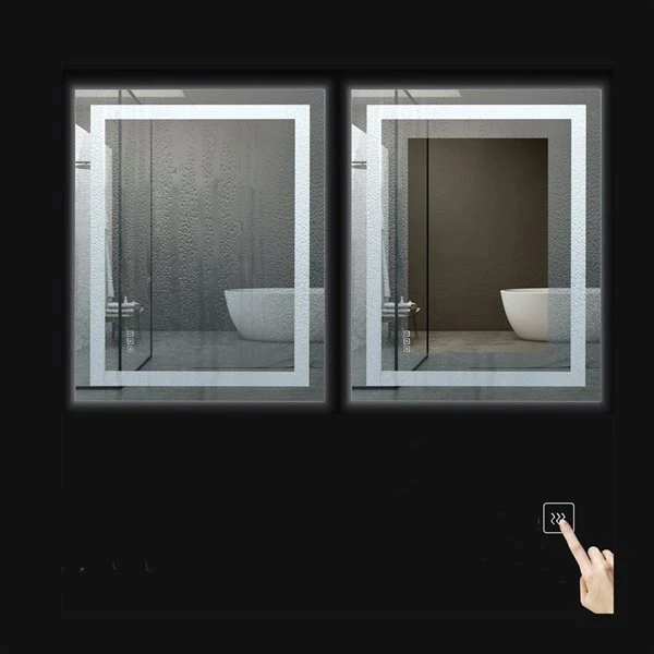 KINWELL 40 X 32-in Frameless Rectangular LED Light Bathroom Vanity Mirror 4 KINWELL 40 X 32-in Frameless Rectangular LED Light Bathroom Vanity Mirror - Image 2