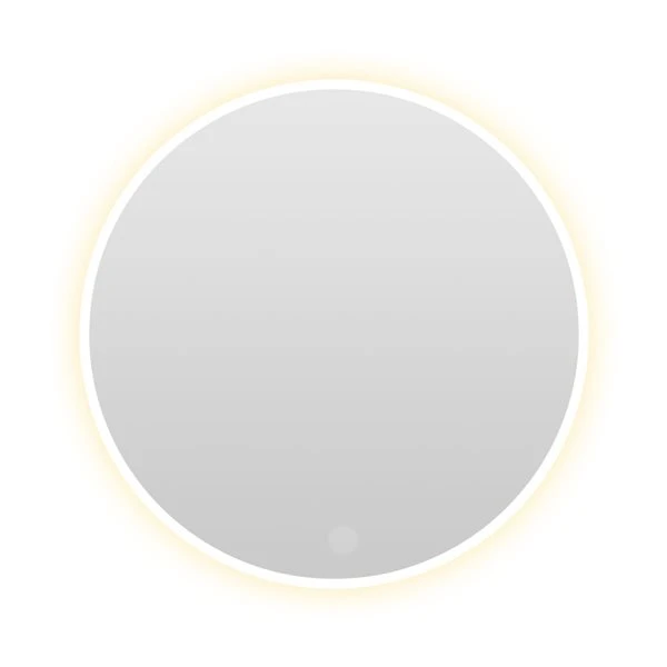 KINWELL 24 X 24-in Frameless Round LED Light Bathroom Vanity Mirror 6 KINWELL 24 X 24-in Frameless Round LED Light Bathroom Vanity Mirror - Image 4