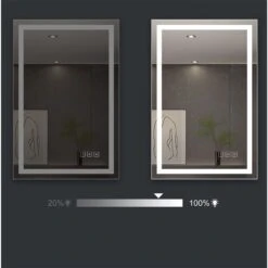 KINWELL 36 X 24-in Rectangular Frameless LED Light Wall Mount Bathroom Mirror 11 KINWELL 36 X 24-in Rectangular Frameless LED Light Wall Mount Bathroom Mirror -Allied Brass Sales Store 332004727 AlternateImage2 l