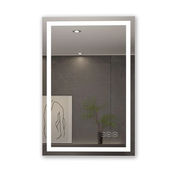 KINWELL 36 X 24-in Rectangular Frameless LED Light Wall Mount Bathroom Mirror 3 KINWELL 36 X 24-in Rectangular Frameless LED Light Wall Mount Bathroom Mirror