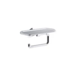 Kohler Occasion Polished Chrome Toilet Paper Holder With Tray