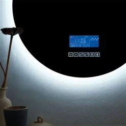 Sera Alina 24 X 24-in LED Fog Free White Round Frameless Bathroom Mirror -Allied Brass Sales Store 332014525 AlternateImage4 l