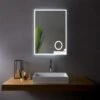Sera Lily 30x 35-in LED Fog Free White Rectangular Bathroom Mirror -Allied Brass Sales Store 332014529 AlternateImage1 l