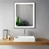 Sera Mary 24 X 30-in LED Fog Free Black Rectangular Bathroom Mirror -Allied Brass Sales Store 332014531 AlternateImage1 l