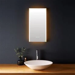 Allied Brass Sales Store 13 Sera Isabel 20 X 40-in LED White Rectangular Bathroom Mirror