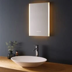 Sera Isabel 20 X 40-in LED White Rectangular Bathroom Mirror -Allied Brass Sales Store 332014539 AlternateImage3 l