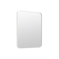 A&E Bath & Shower Modern 30-in White Rectangular Bathroom Mirror