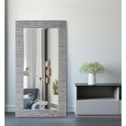 A&E Bath & Shower Modern 31.5-in Antique Grey Rectangular Bathroom Mirror -Allied Brass Sales Store 332017153 AlternateImage1 l