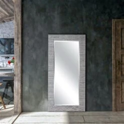 A&E Bath & Shower Modern 31.5-in Antique Grey Rectangular Bathroom Mirror -Allied Brass Sales Store 332017153 AlternateImage2 l