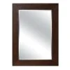 A&E Bath & Shower Modern 31.5-in Brown Rectangular Bathroom Mirror
