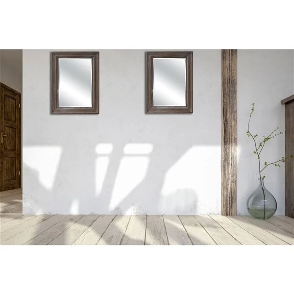 A&E Bath & Shower Modern 32-in Country Oak Rectangular Bathroom Mirror 3 A&E Bath & Shower Modern 32-in Country Oak Rectangular Bathroom Mirror