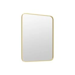 A&E Bath & Shower Modern 30-in Gold Rectangular Bathroom Mirror -Allied Brass Sales Store 332017175 AlternateImage3 l