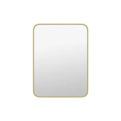 A&E Bath & Shower Modern 30-in Gold Rectangular Bathroom Mirror -Allied Brass Sales Store 332017175 MainImage 001 l