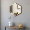A&E Bath & Shower Modern 28-in White Hexagonal Bathroom Mirror -Allied Brass Sales Store 332017178 AlternateImage2 l