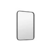 A&E Bath & Shower Modern 24-in Black Matte Rectangular Bathroom Mirror