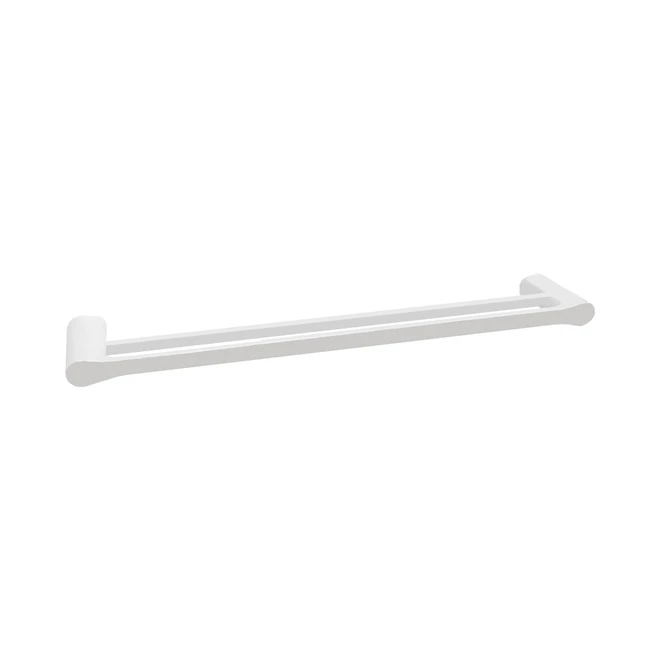 Jamie.J 24-in Manhattan Two Tone Gloss White And Chrome Double Towel Bar 3 Jamie.J 24-in Manhattan Two Tone Gloss White And Chrome Double Towel Bar