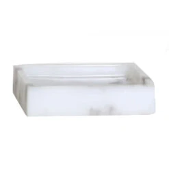 Moda At Home Quarry Resin Soap Dish White/Grey