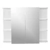 Medicine Cabinet With Mirror - 2 Doors - 6 Shelves - White -Allied Brass Sales Store 65595307 L