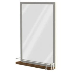 Mirror With Shelf - Gloss White