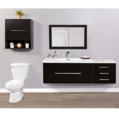 Wall Cabinet - Carlington - 2 Doors/2 Shelves - Espresso -Allied Brass Sales Store 73695133e L