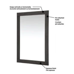 Bathroom Mirror - Carlington - 24" X 35 7/8" - Espresso 10 Bathroom Mirror - Carlington - 24" X 35 7/8" - Espresso -Allied Brass Sales Store 73695136c L