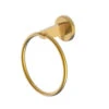 Allen + Roth Kameron Gold Finish Brass Towel Ring